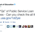 5 Q’s of PSLF Dept of Ed Twitter